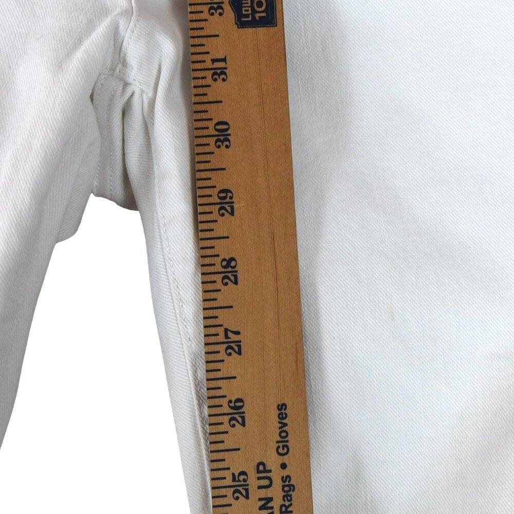 Gap 1969 White Bootcut Flare Jeans 30 Long Y2K Casual - Picture 8 of 10